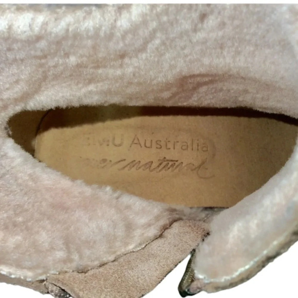 Emu Australia Sturt Leather Merino Wool Buckle Ankle Booties Size 9 - Picture 7 of 7